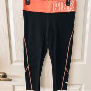 VS PINK cropped yoga leggings